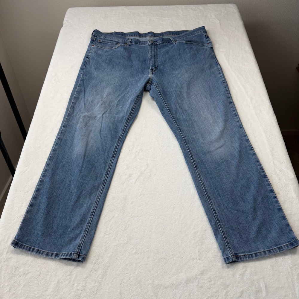 Levi's 505 Straight Leg Jeans Mens 44x32 Blue Good Medium Wash Denim